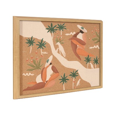 18" x 24" Blake Safari by Maggie Stephenson Framed Printed Cork Natural - Kate & Laurel All Things Decor