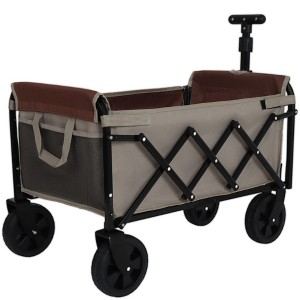 Grungis Multi-Function Seat Shopping Cart,Foldable All-Terrain Beach Cart,Utility Cart for Camping,Shopping,Sports - 1 of 4