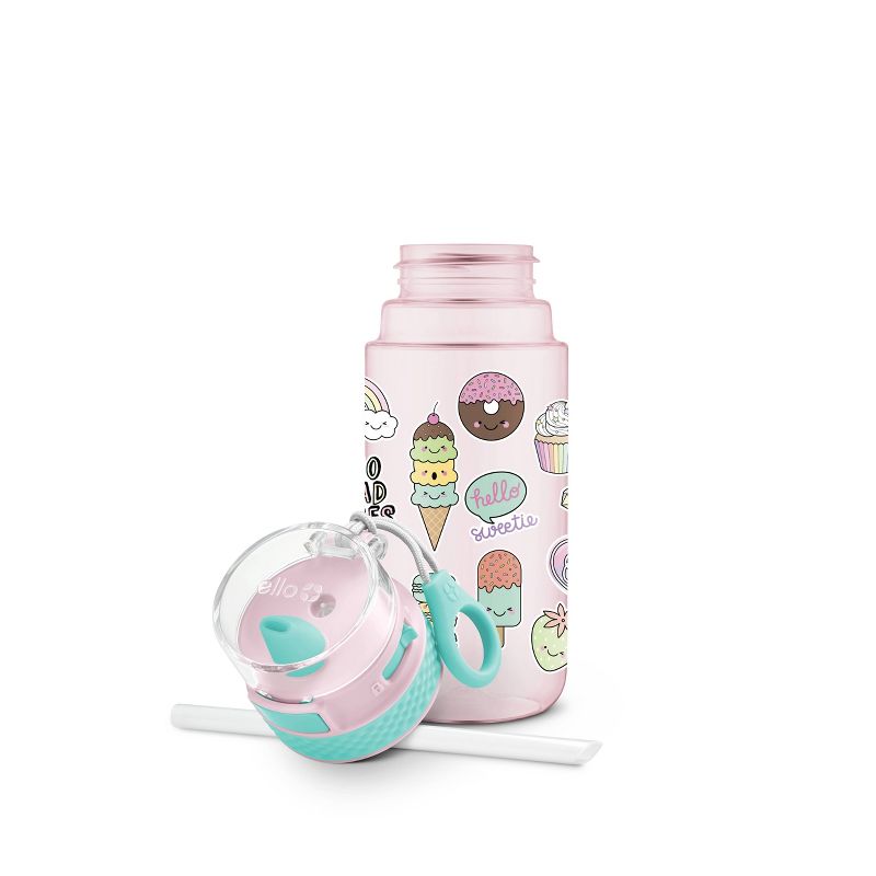 Ello 16oz Plastic Stratus Kids&#39; Water Bottle Pink, 3 of 6