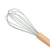 Unique Bargains Wire Whisk Hand Wash Beech Silicone Stainless Steel Yellow Green - 3 of 4