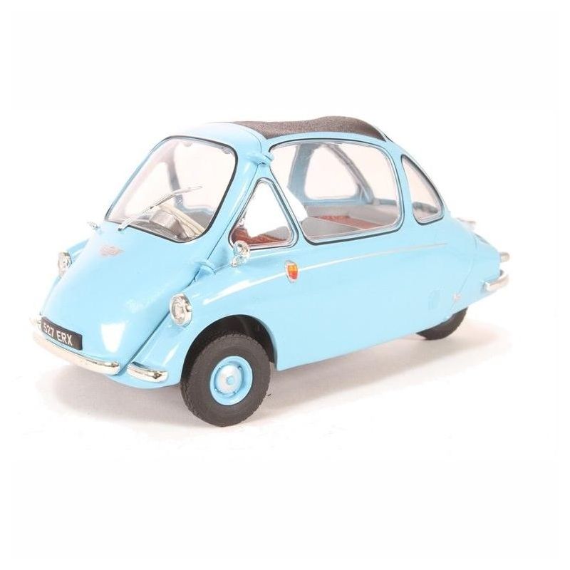 Heinkel Trojan RHD Bubble Car Light Blue 1/18 Diecast Model Car by Oxford Diecast, 1 of 5