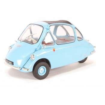 Heinkel Trojan RHD Bubble Car Light Blue 1/18 Diecast Model Car by Oxford Diecast