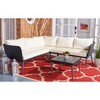 Serson 4 Pc Sofa Set - Indoor/Outdoor - PAT9025 - Black/Beige - Safavieh - 2 of 4