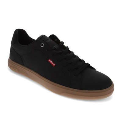 Levi's Mens Carter Nb Vegan Leather Casual Lace Up Sneaker Shoe, Black ...