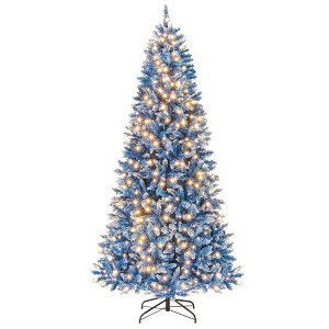 Resenkos 7-Ft Artificial Christmas Tree with 767 Snowy Branch Tips - - 1 of 4