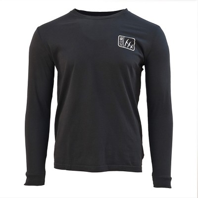 Fintech Spine Long Sleeve Graphic T-Shirt - Small - Anthracite