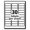 Avery Clear Easy Peel Mailing Labels Laser 1 X 2 5/8 300/pack 15660 ...