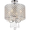 Elegant Lighting Elise 14 inch flush mount in chrome - 3 of 4