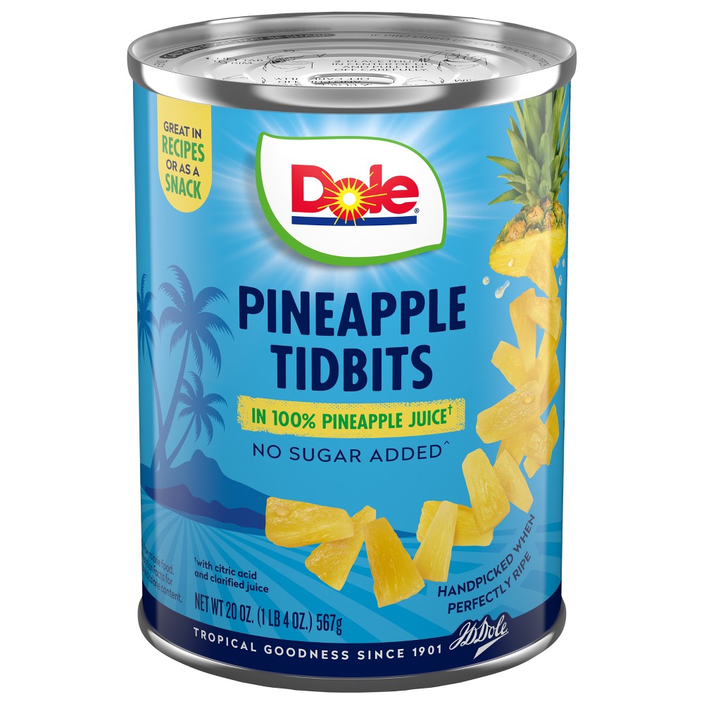 Dole Pineapple Tidbits in Juice - 20oz