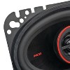 Cerwin-Vega® Mobile HED® Series 4-In. x 6-In. 275-Watt-Max 2-Way Coaxial Speakers, Black and Red, 2 Pack - 2 of 4