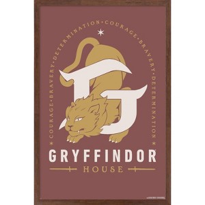 Trends International Harry Potter: Darker Arts - Gryffindor House Framed Wall Poster Prints - 1 of 4