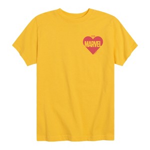 Boys' - Marvel - Heart Valentine Short Sleeve Graphic T-Shirt - 1 of 4