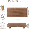 BRINJOY Wooden Countertop Riser - Waterproof Display Stand for Bathroom Kitchen Decor - 4 of 4