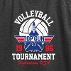 Women's Top Gun Volleyball Tournament Graphic Racerback Tank - Heather Charcoal - X-Large - 2 of 4