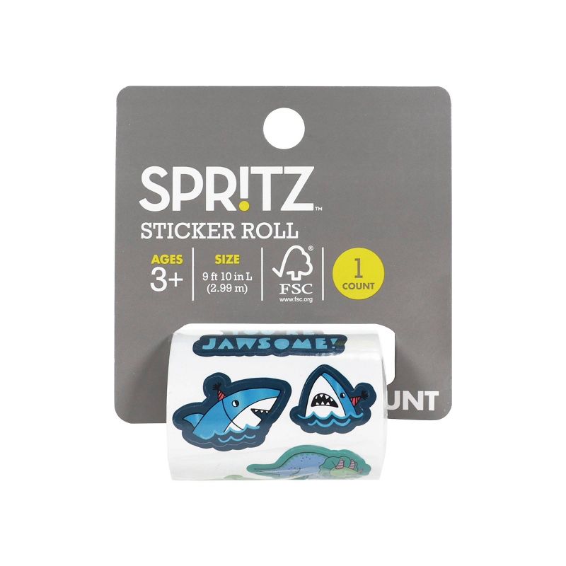 Dino and Shark Sticker Rolls - Spritz&#8482;, 1 of 7