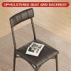 Space-Saving 5-Piece Dining Set for 4, Modern Kitchen Table with Padded Chairs, Compact Apartment Table & Chairs, Perfect for Small Spaces & Studios - 4 of 4