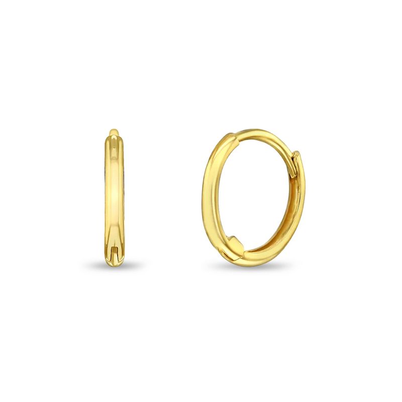 Girls' The Perfect Tiny Hoop 14k Yellow Gold Earrings - In Season Jewelry, 1 of 7
