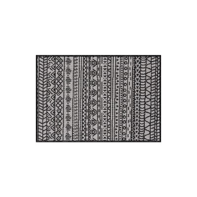 World Rug Gallery Contemporary Geometric Bohemian Textured Flat Weave Indoor/Outdoor Area Rug