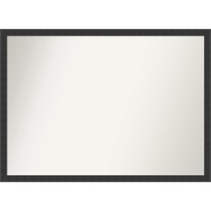Amanti Art Mezzanotte Black Non-Beveled Wood Bathroom Wall Mirror - 1 of 4