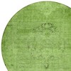 Green And Olive Green Oriental Washable Indoor Outdoor Area Rug - 4 of 4