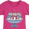 Girls' - Instant Message - Americana Fitted Short Sleeve Graphic T-Shirt - 2 of 4