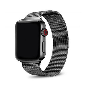 Posh Tech Infinity Mesh Stainless Steel Band for Apple Watch - Black -  40/41/42mm - 1 of 3