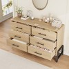 Garvee 6 Dresser for Bedroom, 52" Wide Dresser, Wide Drawer With Storage Freestanding, Wooden Closet Storage Chest for Bedroom - 4 of 4