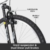 WEIZE Mountain Bike, 26"/27.5" Outdoor Cycling MTB 18 Speed, High Carbon Steel Frame with Dual Full Suspension, Black & White Bikes for Men Women - 2 of 4