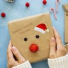 Wrapables Holographic Christmas Sticker Roll, for Sealing Envelopes, Gift Boxes, Journal, Party Decor and Supplies (500pcs), Santa Hat - 4 of 4
