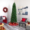 9ft. Slim Pine Artificial Christmas Tree with 1860 Branches – Tall Seasonal Holiday X-Mas Centerpiece - 4 of 4