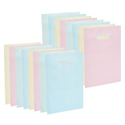 Goodie Bags, Pastel Gift Bags for Birthday and Easter Hunt (9x12 In, 100-Pack)