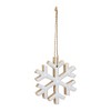 Melrose Wood Snowflake Ornament (Set of 12) - 2 of 4
