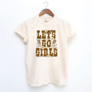 Simply Sage Market Women's Floral Let's Go Girls Short Sleeve Garment Dyed Tee - 1 of 2