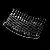 Unique Bargains Women's Plastic 15 Teeth DIY Jewelry Material Accessories Hair Combs Clear 4 Pcs - 3 of 4