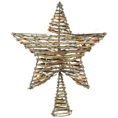 Urban Products Straw Snowflake Tree Topper Natural & Re