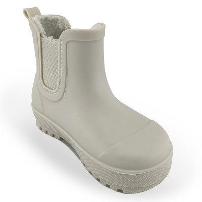 BEARPAW Toddler Chelsea Rain Boots with Faux-Fur Lining
