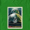 Men's Star Wars: The Mandalorian N1 Starfighter Grogu and Mando Poster T-Shirt - 2 of 4