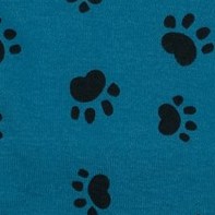 dog paw blue