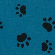 dog paw blue