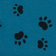 dog paw blue