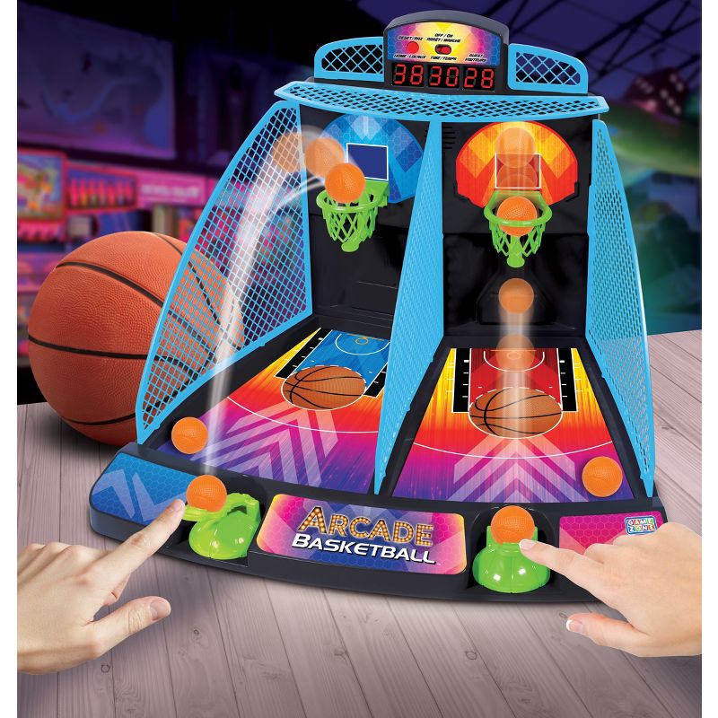 Game Zone Arcade Basketball Interactive Tabletop Multiplayer Game for Children ages 6 and older, 5 of 7