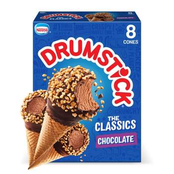 Drumstick Chocolate Round Top Frozen Dessert - 36.8oz/8ct