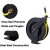 Air Hose Reel Retractable, Air Hose Reel 3/8" Inch x 50' Ft SBR Rubber Hose, Max 300PSI Reinforced Steel Construction - 4 of 4