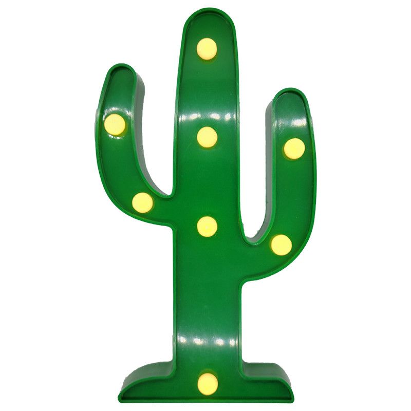 CIAO Tech Cactus Shaped Night Light Table Lamp LED Light For Kids' Room, 1 of 5