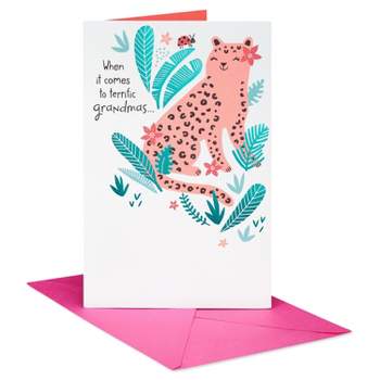 Mother's Day Cheetah Card for Grandma