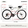 RISOKEYS City Commuting Road Bicycle 700C Tires,16 Speeds, Aluminum Alloy Frame Disc Brake Bike,City Commuting Road Bicycle for Men Women, - 3 of 4