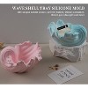 JDICTION Silicone Resin Molds, Wave Shell Tray Mold for Epoxy Casting, Bowl Candle Holder, Jewelry Dish, Candy Container Craft Decor - 2 of 4