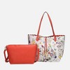 MKF Collection Danielle Reversible Shopper Tote Floral Bag, Crossbody Pouch Handbag Purse by Mia K - 2 of 4