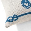 Amelie Home Nautical Anchor Pattern Square Chenille Throw Pillow - 3 of 4