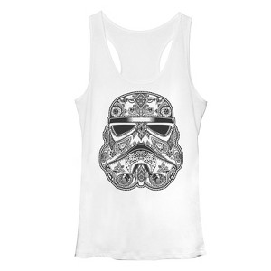 Women's Star Wars Henna Stormtrooper Racerback Tank Top - 1 of 3